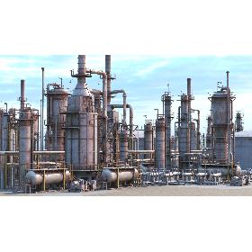 Oil Refinery 02 3D model